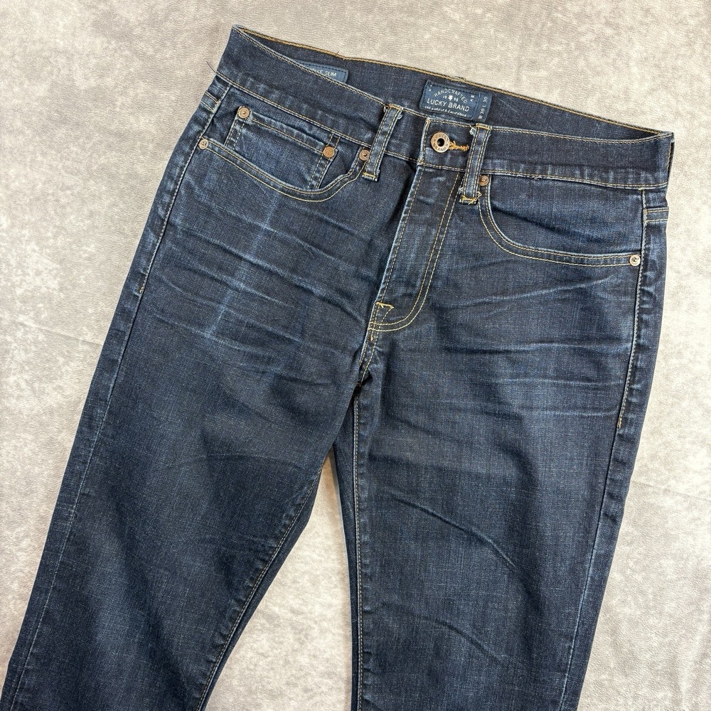 Lucky Brand Jeans Mens 30X30 Blue 121 Slim Straight 5 Pocket Skater Y2K Preppy